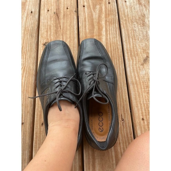 ECCO Men\'s Helsinki Black Lace Up Shoes Dress Shoes Size 45 main image 11